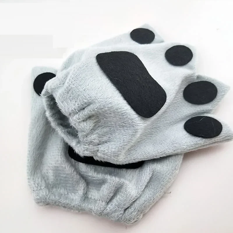 Erwachsene Kinder Plüsch Cartoon Junge Wolf Stirnband Schwanz Krawatte Pfote Tier Geschenk Geburtstag Party Cosplay Kostüm Weihnachten Halloween