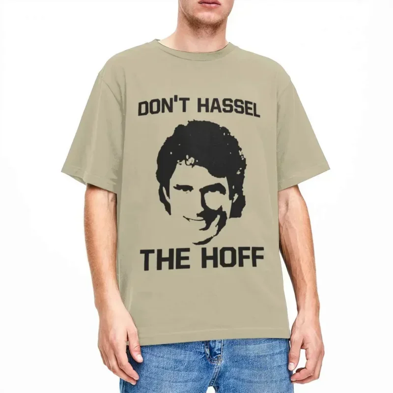 Casual Funny The Hoff T Shirt For Men Women 100% Cotton David Hasselhoff Tees Shirt Gift Idea Clothes