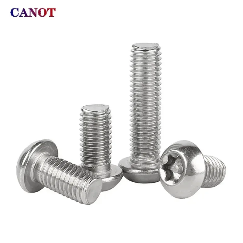 Edelstahl 304, M2, M3, M4, M5, M6, M8, M10, sechs Lappen, Torx-Knopf, runder Kopf mit Stift, Diebstahlschutz, manipulationssicher, Sicherheitsschraube – Detail 5
