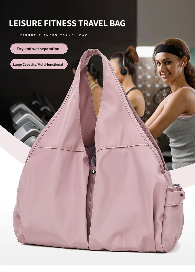B Weekender Bag Dry Wet Separation Travel Bag Multi-pockets Oxford Waterproof Portable Large Capacity Swimming Hiking Camping