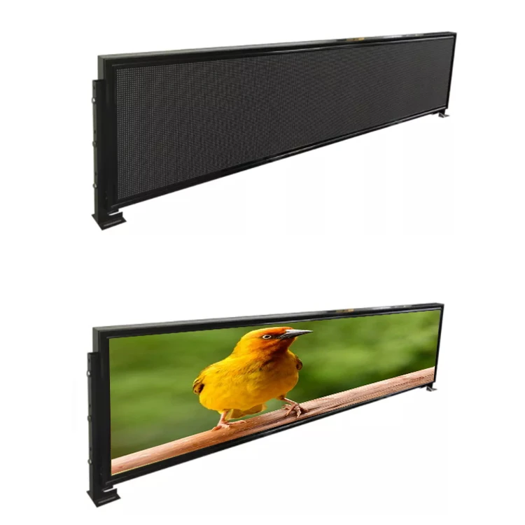 P4 Full Color Bus & Car LED Display Mobile Rear Window Advertising Screen for Bus & Car Bus Back Window LED Display