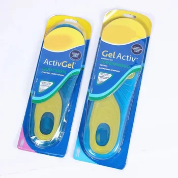 ซิลิโคนลื่นเจลนุ่มกีฬารองเท้า Insoles นวดพื้นรองเท้า Orthopedic Foot Care สําหรับฟุตรองเท้า Shock Absorption Pads