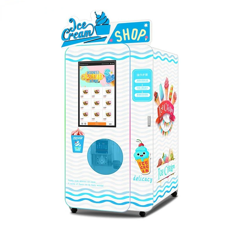 Haloo 24-Hour Self-service Ice Cream Vending Machine Frozen Food Vending Machine Smoothie Machine Manufacturer