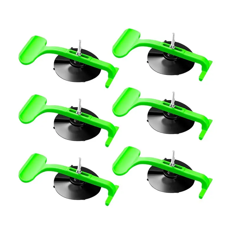 RMWIN-For Car Convertible Glass Windshield Top Repair Gluing Tool- 6Pcs Suction Cup Clamp Set With Sponge Pad, Class Clamps Kit