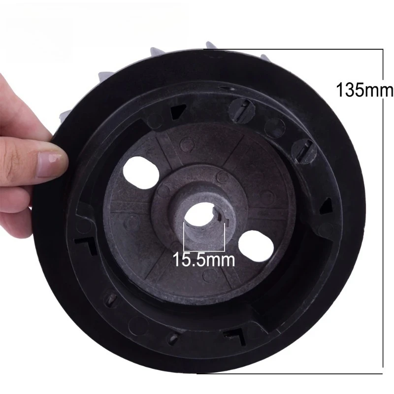 ET650 ET950 Generator Flywheel Aluminum Plastic Combination Flywheel for 500W 850W Small Power Generator Replacement Spare Parts