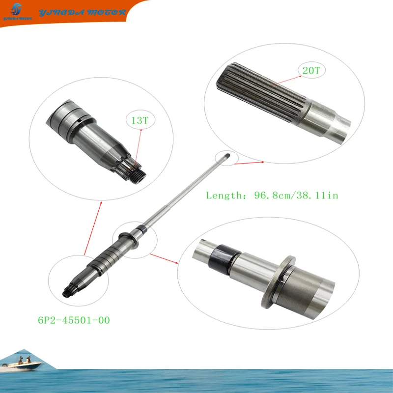 High quality Drive Shaft 6P2-45501-00 for Yamaha Outboard Motor F250 FL250 6P2-45501-01 Factory Promotional