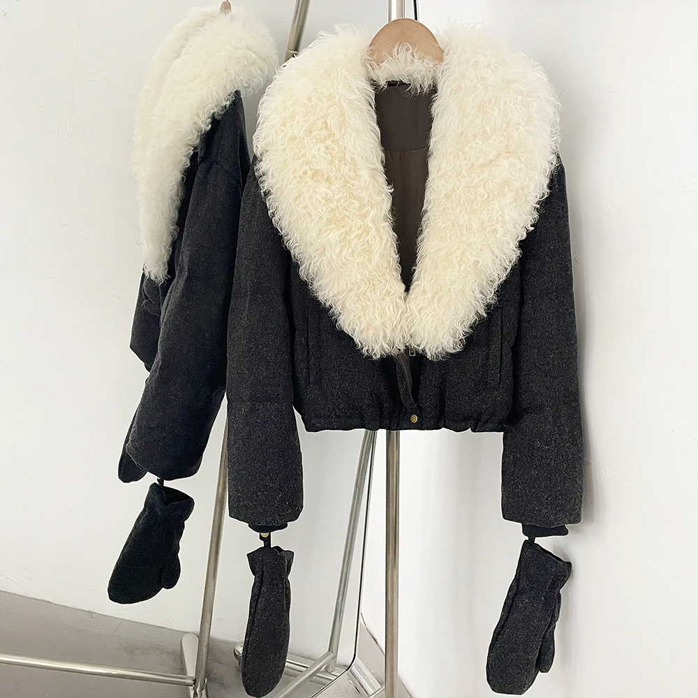 Kadınlar için Doğal Kuzu Kürkü - Puffer Jacket Women Down incelemesi ve fiyatı