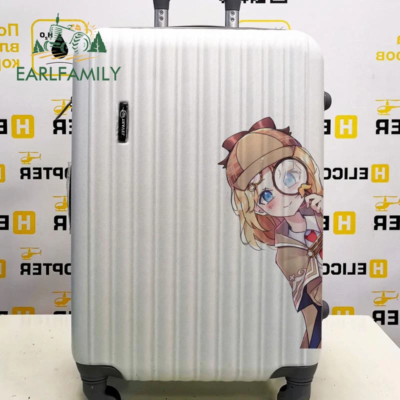 

EARLFAMILY 43 см x 19,8 см для Амелии Ватсона, Hololive, наклейки с защитой от царапин, креативный декор для багажника, фургона