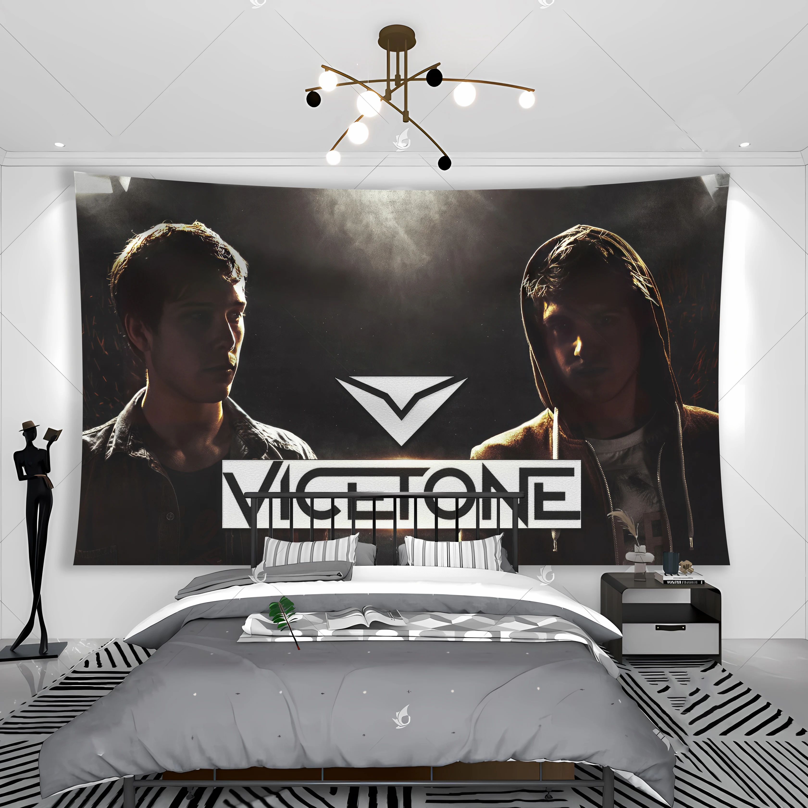 Vicetones DJ Tapestry Banner Electronic House Music Rock Club Or Room Bedside Home Decoration