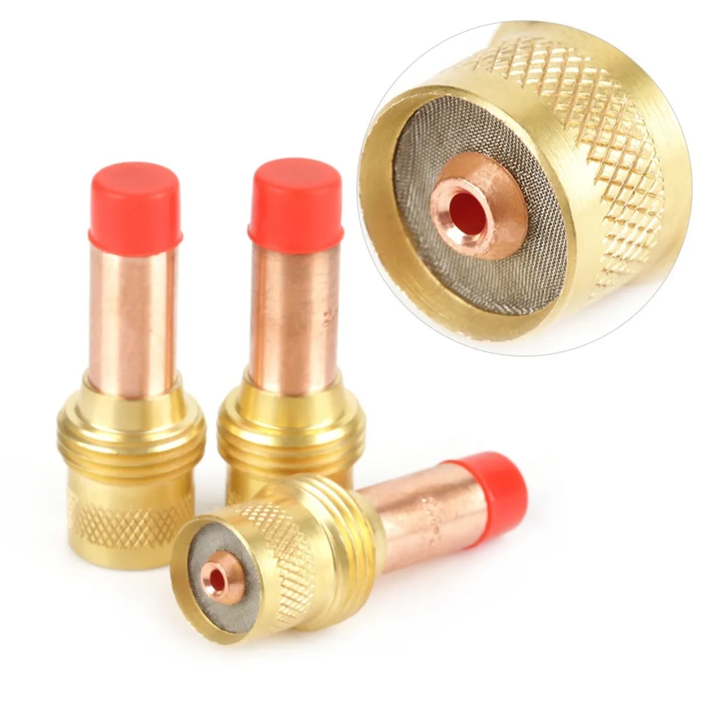 3pcs Copper Gas Lens Collet Body 2.4mm Diameter 45V26 TIG Welding Gas Lens Welding Torch Consumables For Welding Equipment