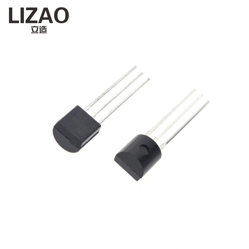 LIZAO 100pcs 2N2222A NPN TO-92 Transistor 0.6A 30V Inline Triode Switching Transistors for Electronics Projects