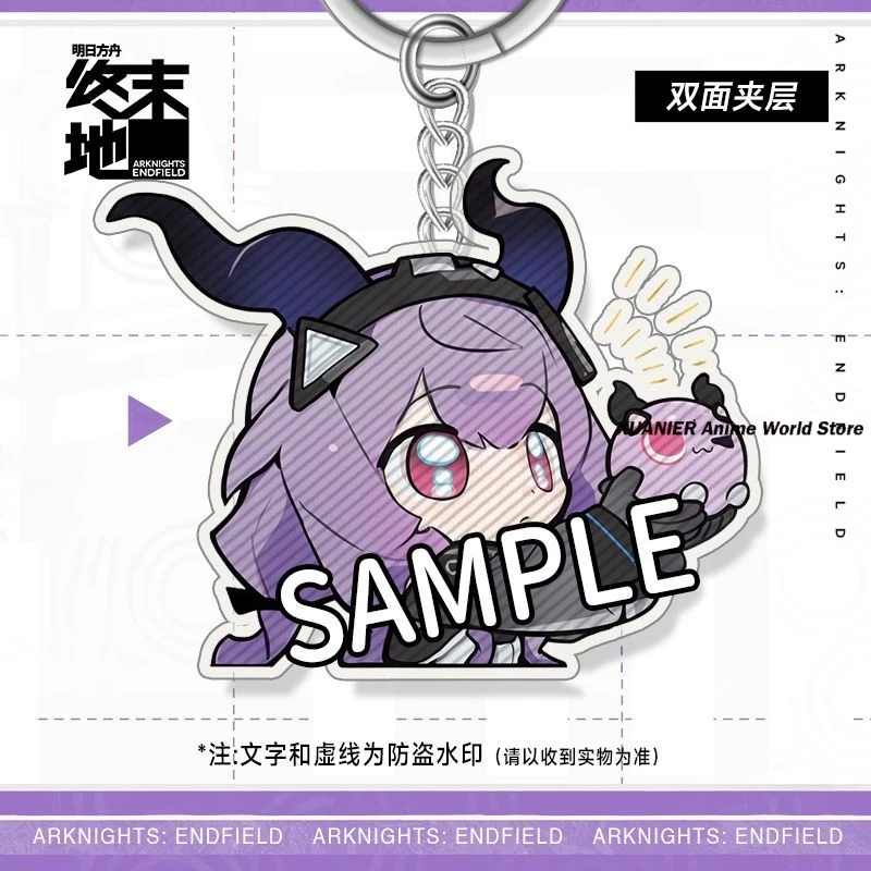 Acrylic Keychain Anime Tiflos Tifluos Arknights: Endfield Q Version Series Cartoon Pendant Game Itabag Ornament Keyring