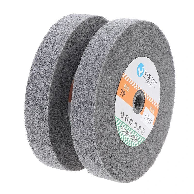 1Pc 150*25Mm Rvs Polijsten Buffing Wheel Bench Grinder Schurende Wiel