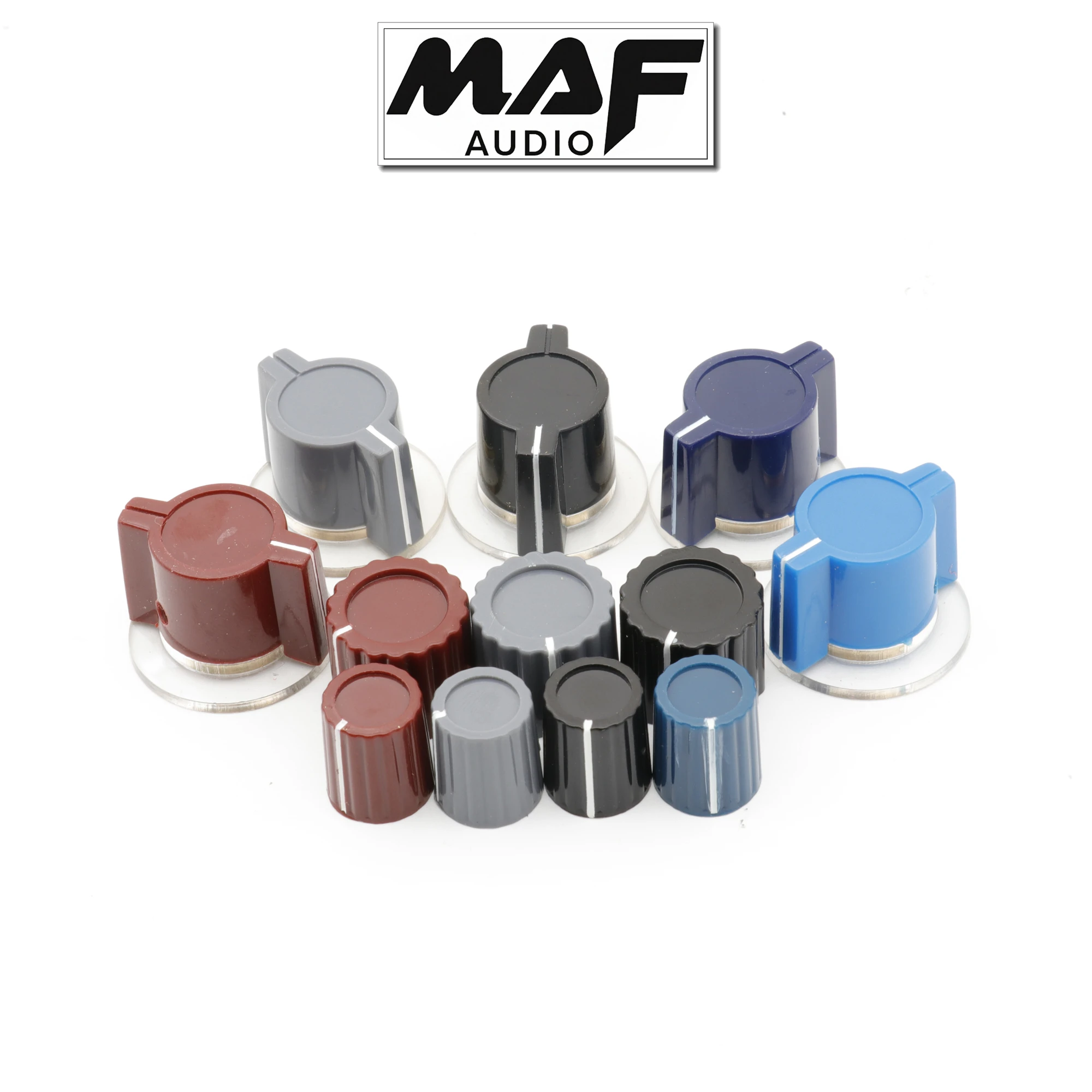 10pcs Marconi Plastic Pointer Knob Volume Control Potentiometer Guitar AMP Bass Radio Subwoofer 6.3mm Shaft Audio Sound Adjust