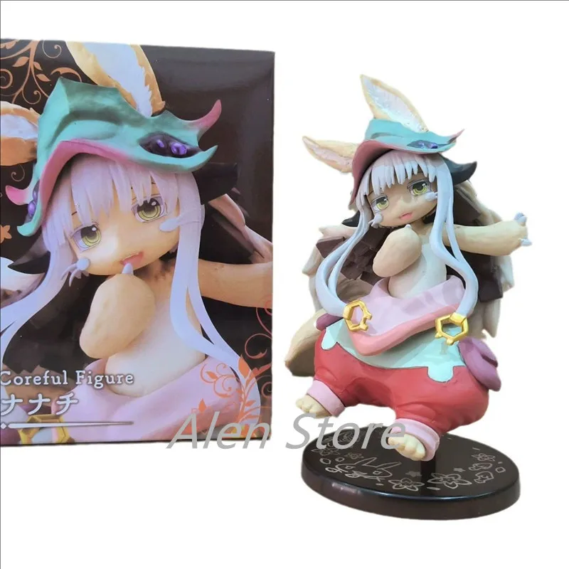 

Made in Abyss 16CM Anime Figures Nanachi Kawaii Dolls Game Peripheral Cartoon Tabletop Decoration Collectible Model Toys Gift