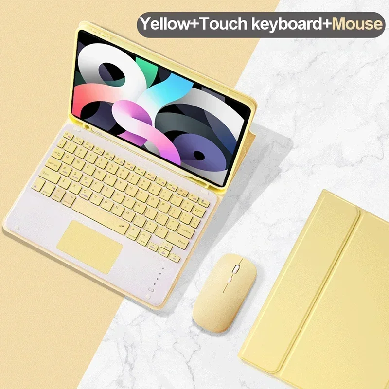 

For iPad 10th Generation 10.9 Inch Keyboard Case For iPad Pro Air 4 5 iPad Air 2 5 6th Air 3 Pro iPad 9/8/7th Covers Funda