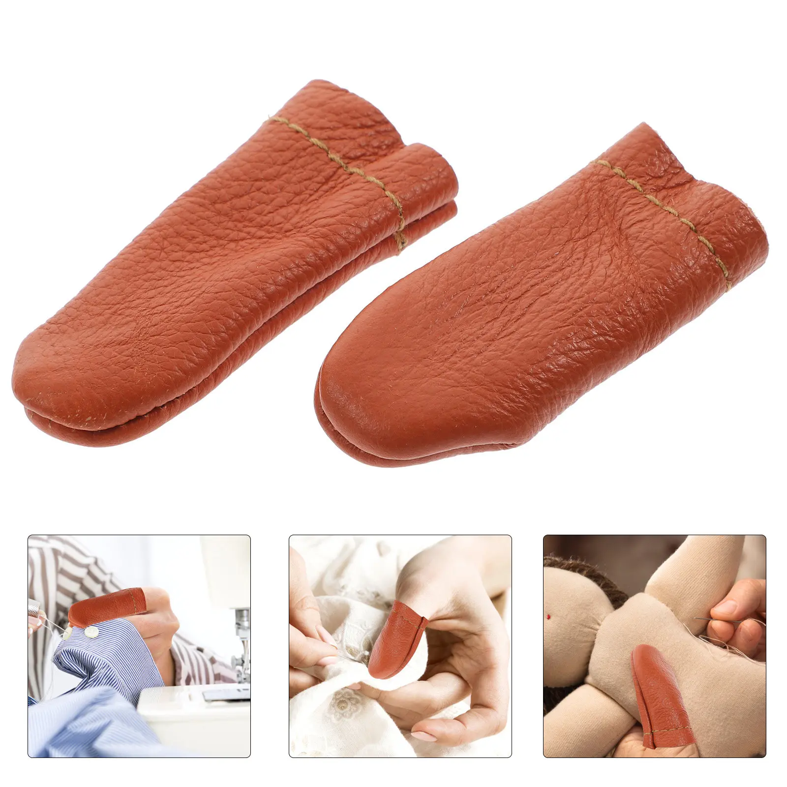 

10 пар наперстков из мягкого дышащего премиум-материала для шитья, рукоделия, вязания и фелтинга