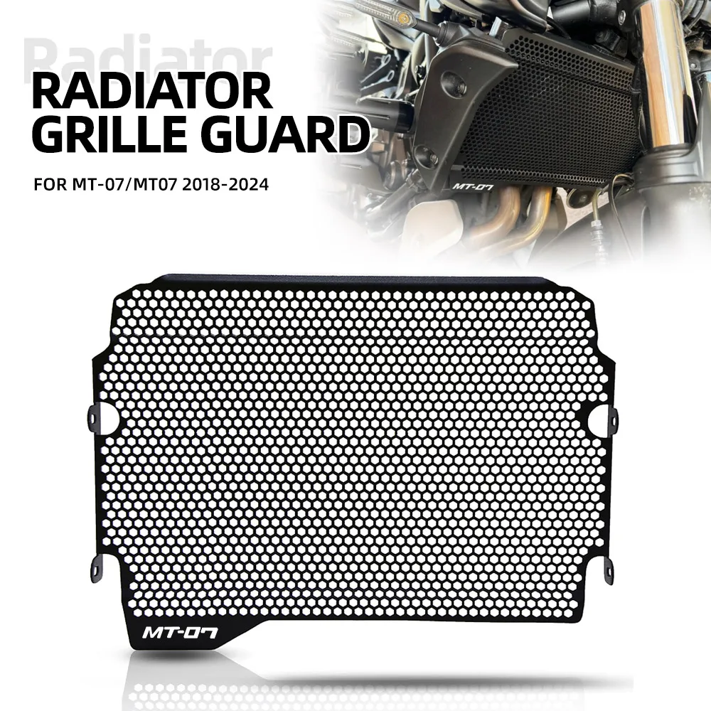 MT07 Radiator Mesh Cover Water Tank Protector For Yamaha MT-07/MT07 2018-2019-2020-2021-2022-2023-2024 Radiator Grille Guard