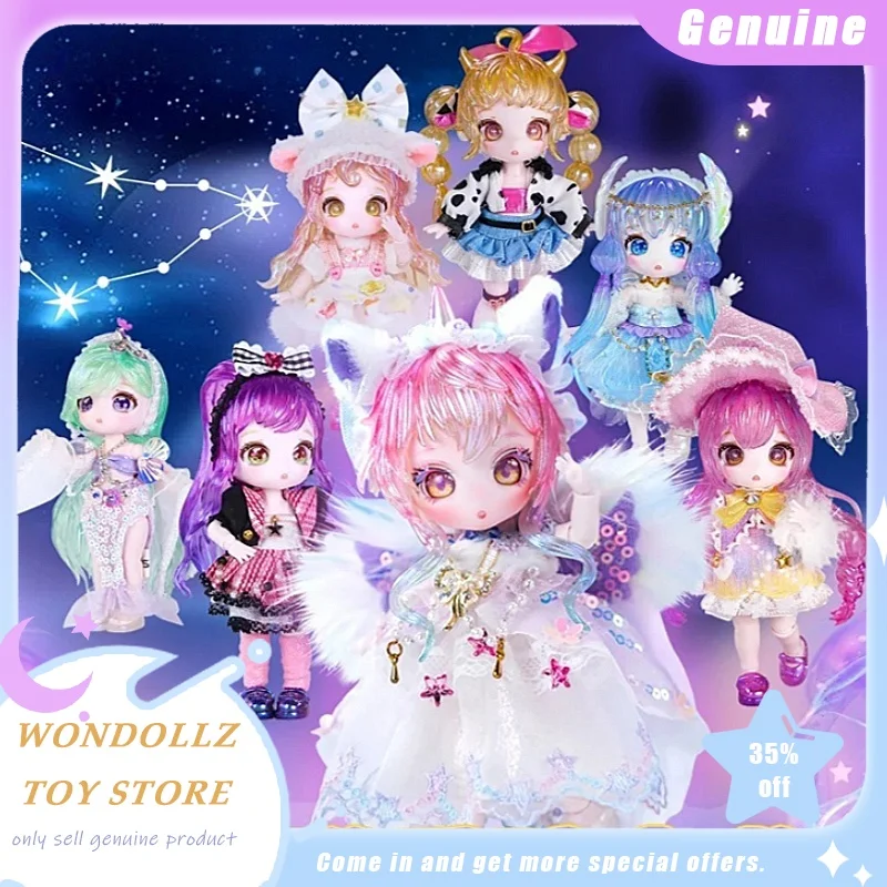 

Подлинная серия Maytree The Twelve Constellations V1 V2 Bjd Ob11, слепая коробка, кавайная фигурка для девочек, орнамент-сюрприз, подарок для девочек и детей