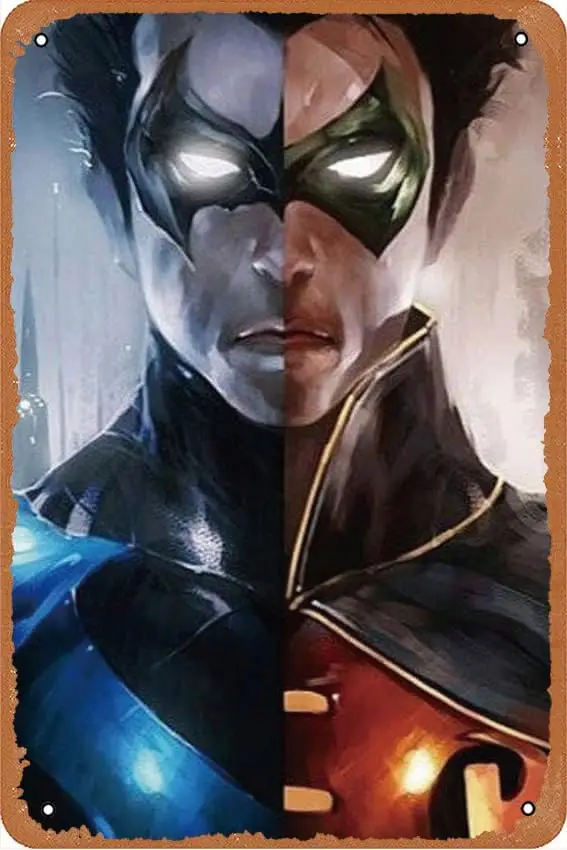 Robin/Nightwing : Actor's who should and could have played Dick Grayson Movie Poster Retro Metal Tin Sign Wall Home Wall Art