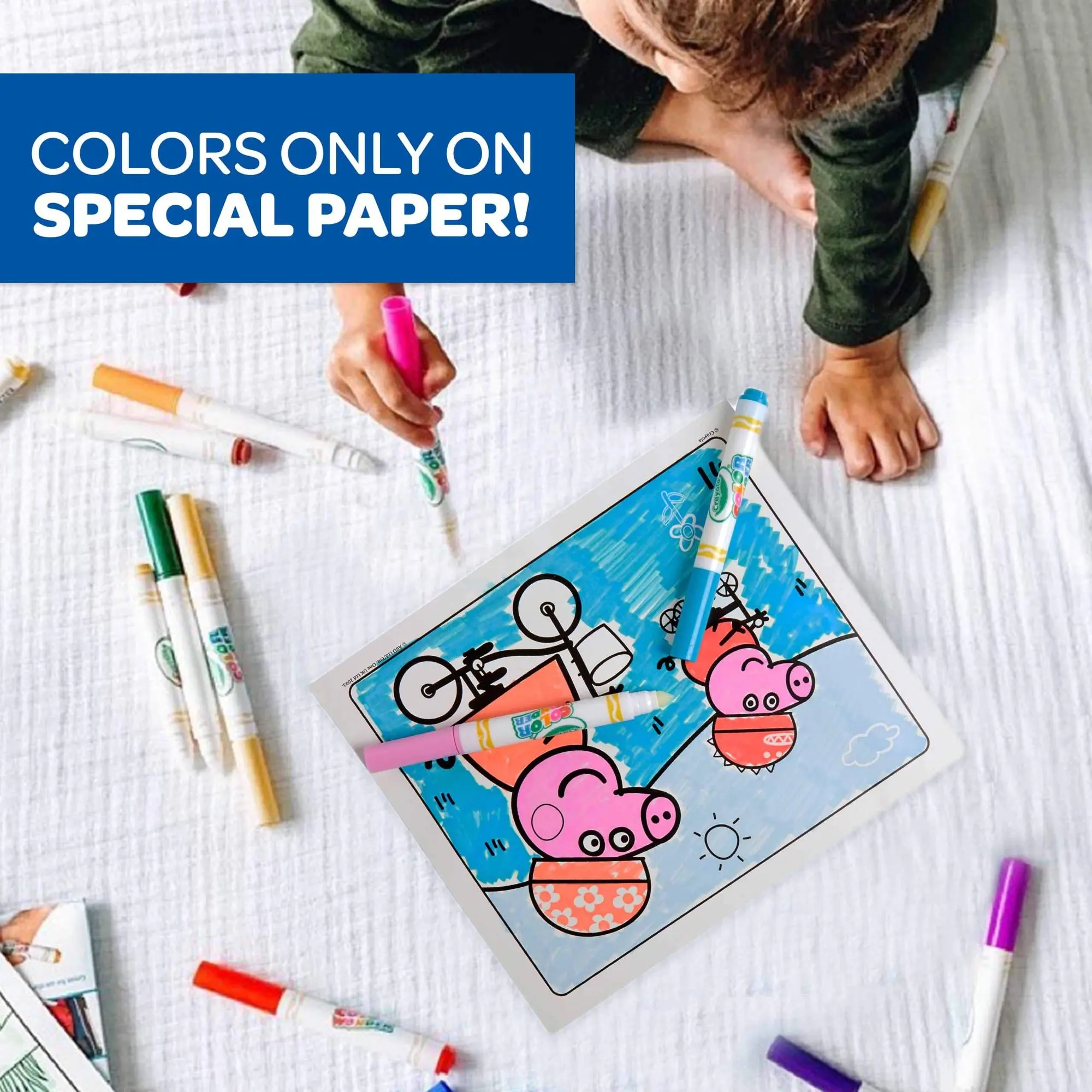 Crayola Peppa Pig Wonder Mess Free Coloring Set Book, Gift For kids