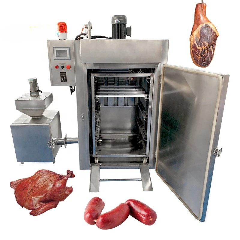 Fish Sausage Industrial Make Meat Food Commercial Cold Smoke Oven Smokehouse Machine Electric Smoker