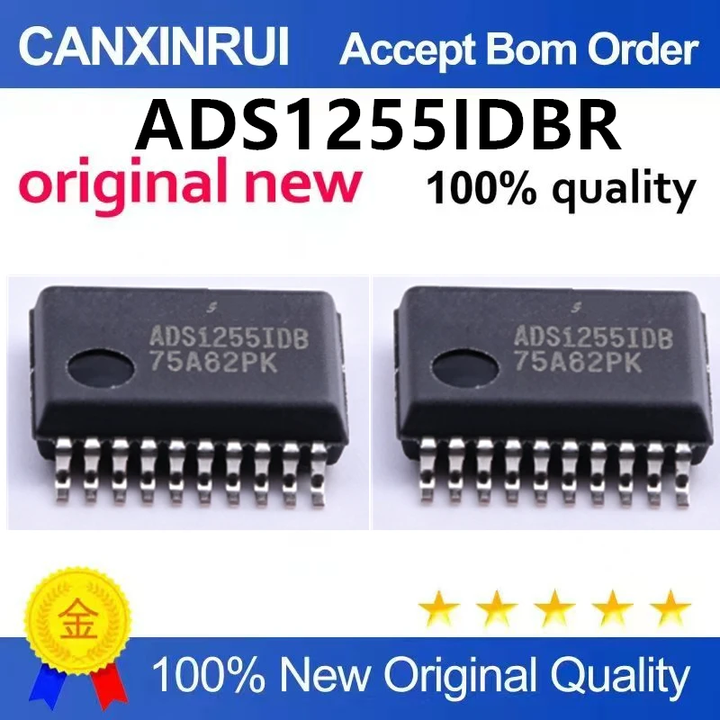 (5pcs-100pcs)Brand new original ADS1255IDBR ADS1255 SSOP28 data converter controller chip
