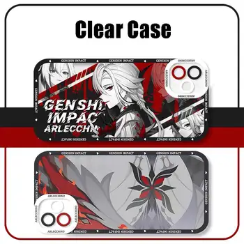 Pouzdro na telefon Genshin Impact Arlecchino pro Redmi Note 13 12 Pro Plus 9 9S 9T 10 10S 11 11S 12S Pro Max 13C 13 Cartoon měkké 8 nejlepší prodej Pouzdro pro Xiaomi Redmi Note Genshin - №8