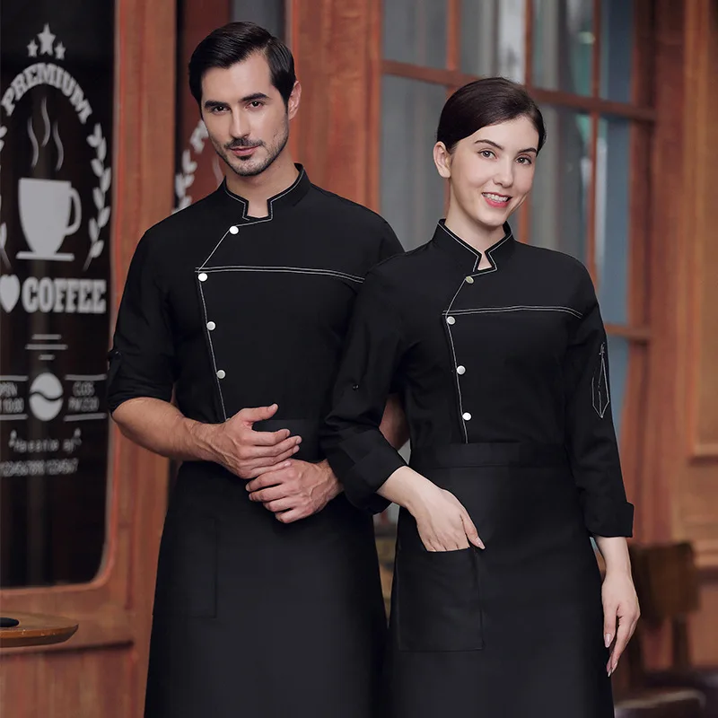c055-short-sleeve-chef-jacket-medical-fabric-man-women-bakery-kitchen-uniform-hotel-food-service-cook-coat-barber-shop-work-wear