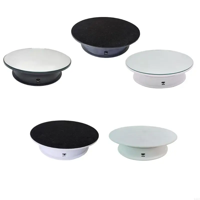 

B46D 2 Speeds Electric Turntable Display Stand Noiseless Rotating Table Watch Jewelry Holder for Photography Props