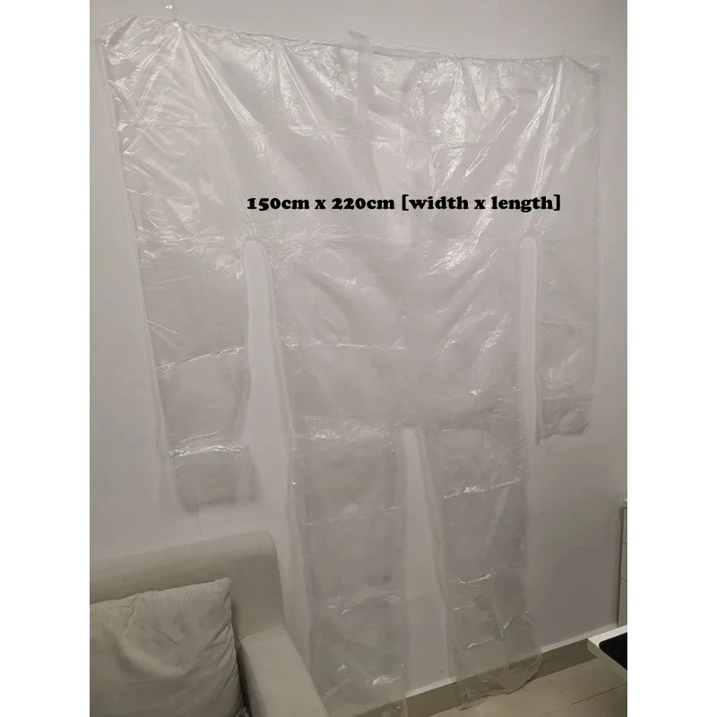 30-Pack Disposable PE Sauna Suit, Clear Waterproof Coverall for Weight Loss/Sweat, Beauty Salon Use