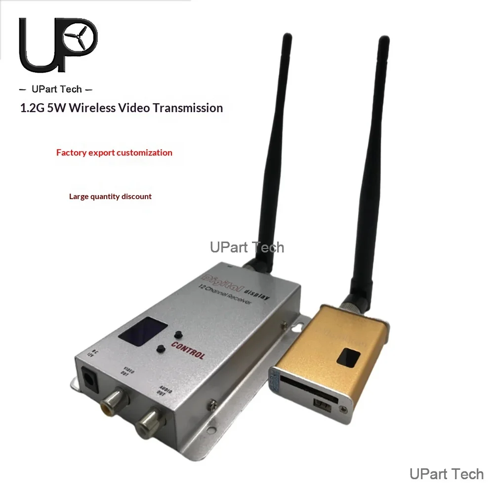 

1,2 ГГц 5 Вт Mini FPV VTX 1 .2G БПЛА видеопередатчик и приемник для передачи изображения дрона
