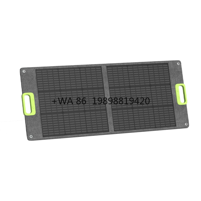

High Efficiency Portable Monocrystalline Usb Output ETFE 100W Foldable Solar Generator Panel for RV Phone Battery Charger