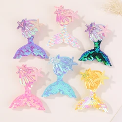 2pcs Cute Children's Hair Clip Headwear New Mermaid Sequins Clips Hair Accessories Summer Girl Clip Baby Kids Hair Accessories