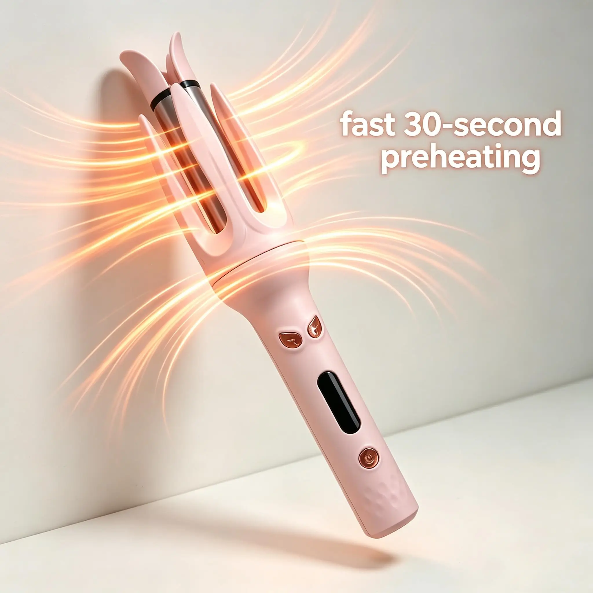 28MM Automatic Hair Curler Auto Rotating Ceramic Hair Roller Big Waver Professional Curling Iron Curling Wand Hair Waver view 3