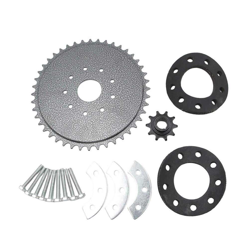 44 Tooth Rear Drive Sprocket Engine Set Mount Pads Kit Fit 49cc 66cc 80cc Motorised Bicycle Bike Rear Drive Sprocket