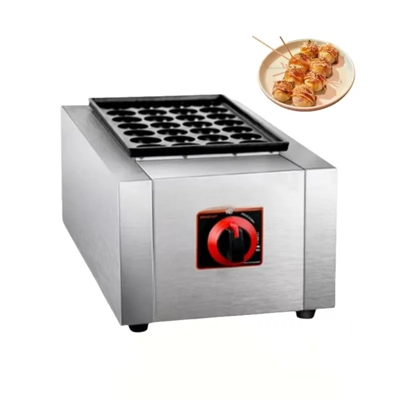 Automatic snack machine 28 pieces gas octopus burner/fish ball machine/octopus ball machine