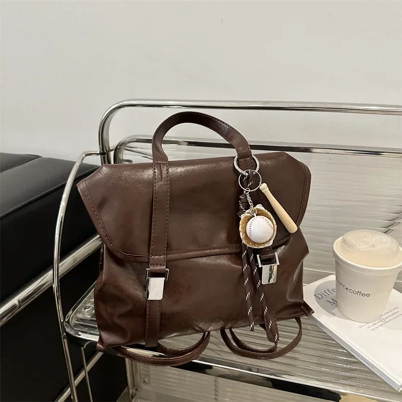 

Premium tote bag large capacity retro commuter shoulder messenger bag
