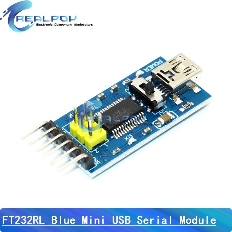 레드 블루 미니 FTDI USB 3.3V 5.5V-TTL 직렬 어댑터 모듈, 아두이노 FT232 프로 미니 USB-TTL 232 미니 타입 C, FT232RL