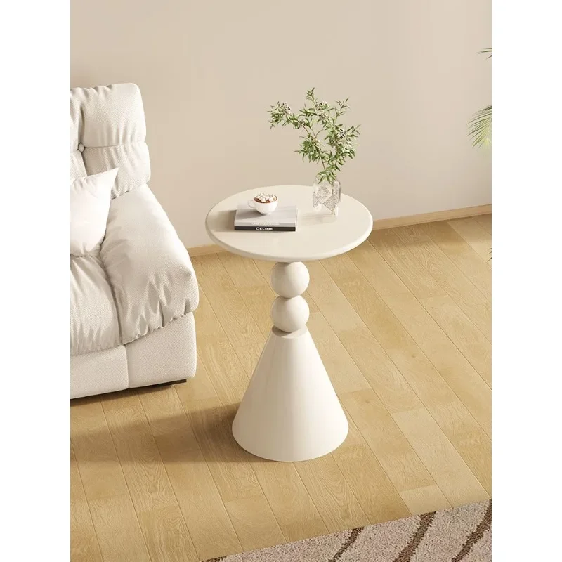 

Cream Style Sofa Side Table Small Coffee Table Living Room Internet Celebrity Bedside Table Corner