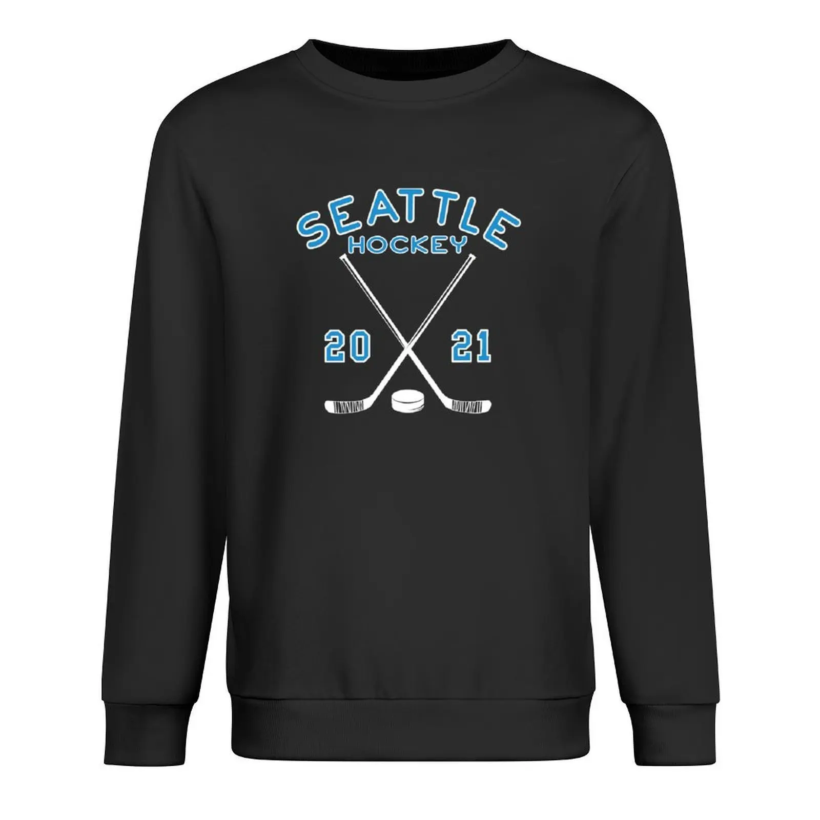 

Seattle Hockey Sticks Puck 20 21 First Season Inagural Pullover japanese style men's sweat-shirt men's coat hoody