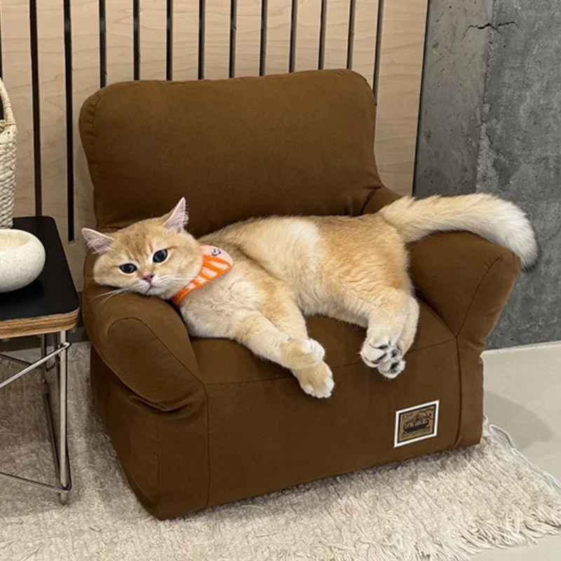 

Large Cat Sofa Litter Catnap Soft Puppy Bed Cats Sleeping Children Sofas Dog House Indoor Home Pet Beds Furniture Accessories