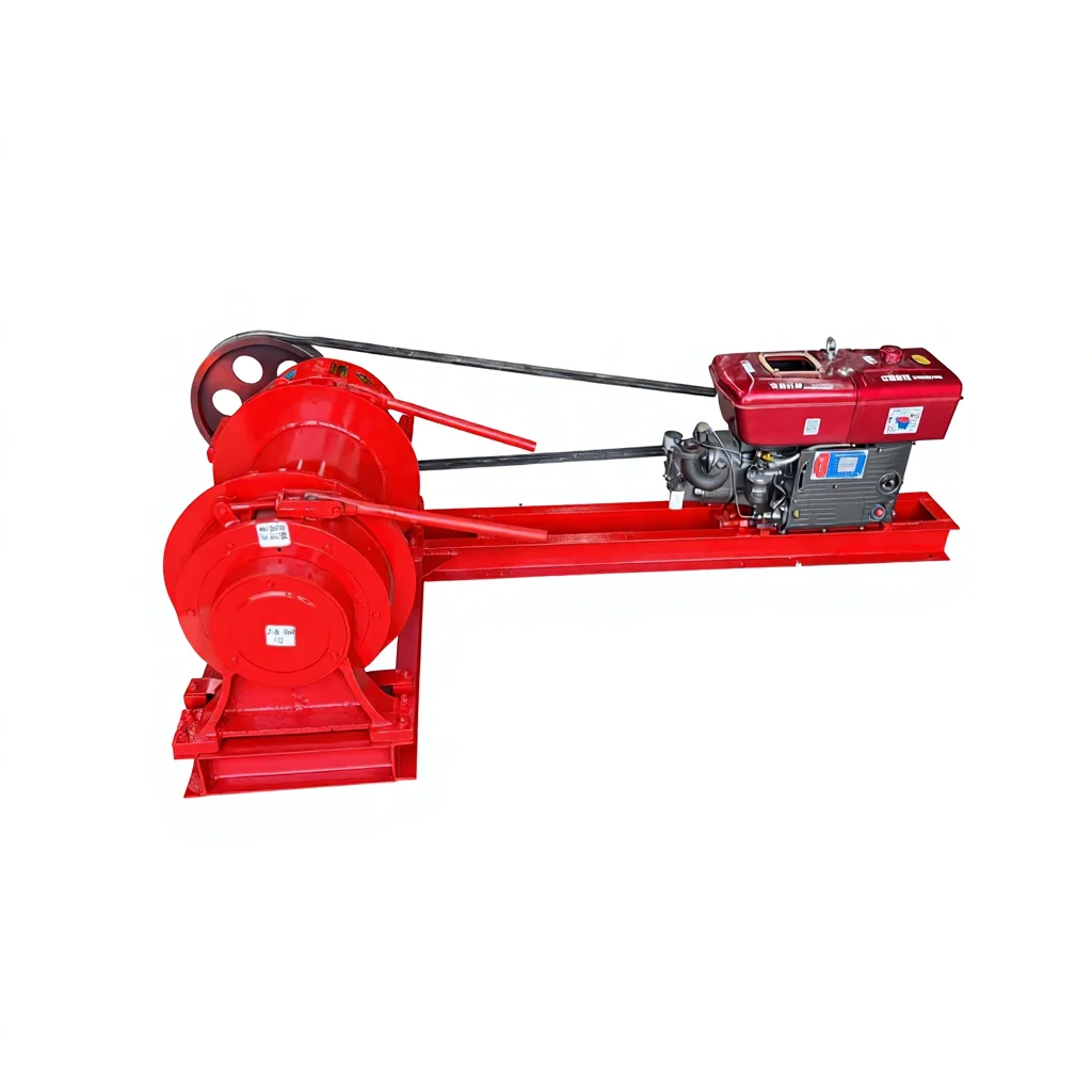 YIWEI Handbrake Clutch Hoist Steel Rope Hand-Powered 0.5-10 Tons Capacity Boat Well Drilling Mountain Wood Hoisting Customizable
