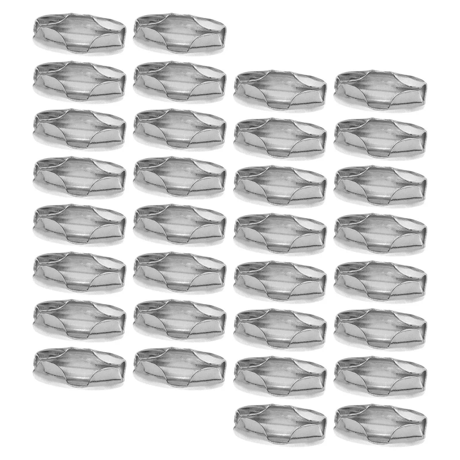 100Pcs Roller Blind Chain Connector Stainless Steel 4.0mm 4.5mm Beaded Pull Cord Coupler Window Shade Ceiling Fan Repair Kit