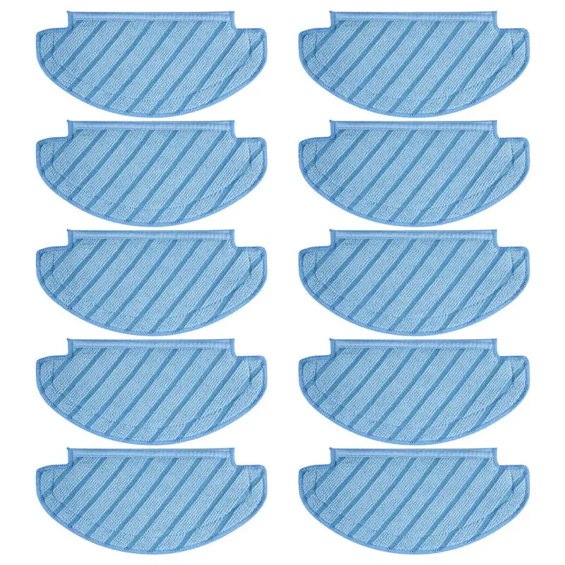 B23B 10Pcs Mop Cloths Cleaning Pads For Ecovacs Deebot Ozmo T8 AIVI T8 Max N8 Pro Plus/ N8 Pro Vacuum Cleaner Accessories