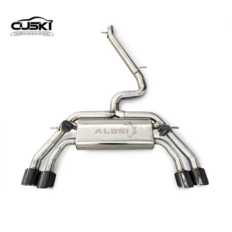 High performance exhaust components suitable for Volkswagen Golf 7.5R 2.0T 2017-2020 stainless steel cat back exhaust system