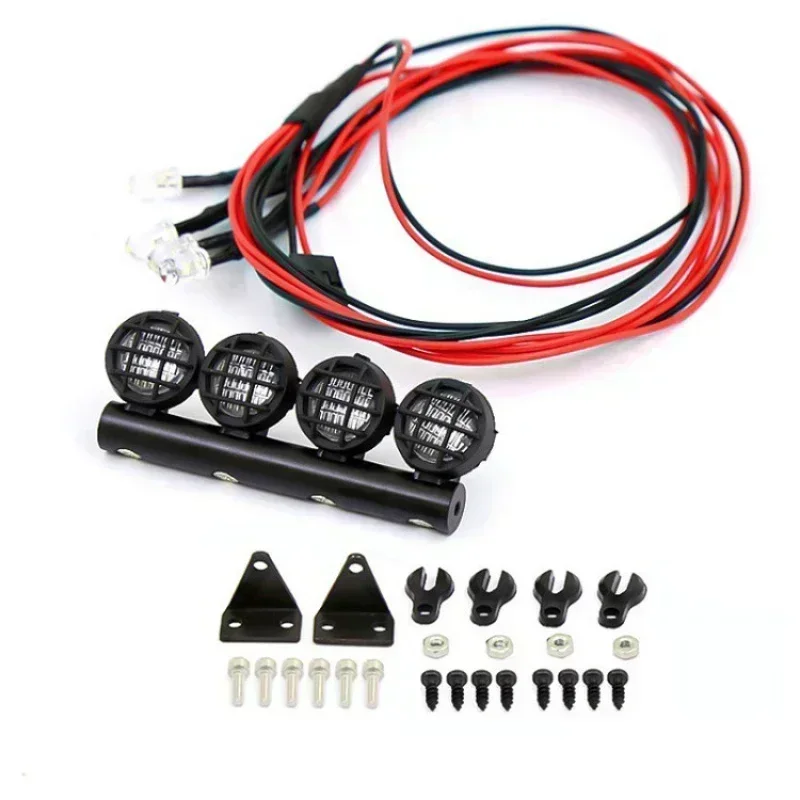 Bagagerek Lamp Spotlight Carrier Daklicht Koplampen Voor RC Model Klimmen Auto DIY Accessoires Upgrade Onderdelen
