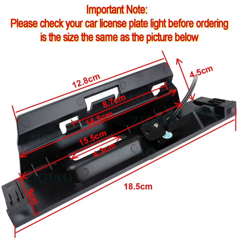 ZIQIAO for Ford Mondeo Fusion 2014-2016 Original Trunk Handle AHD NTSC Rear View Camera LS306