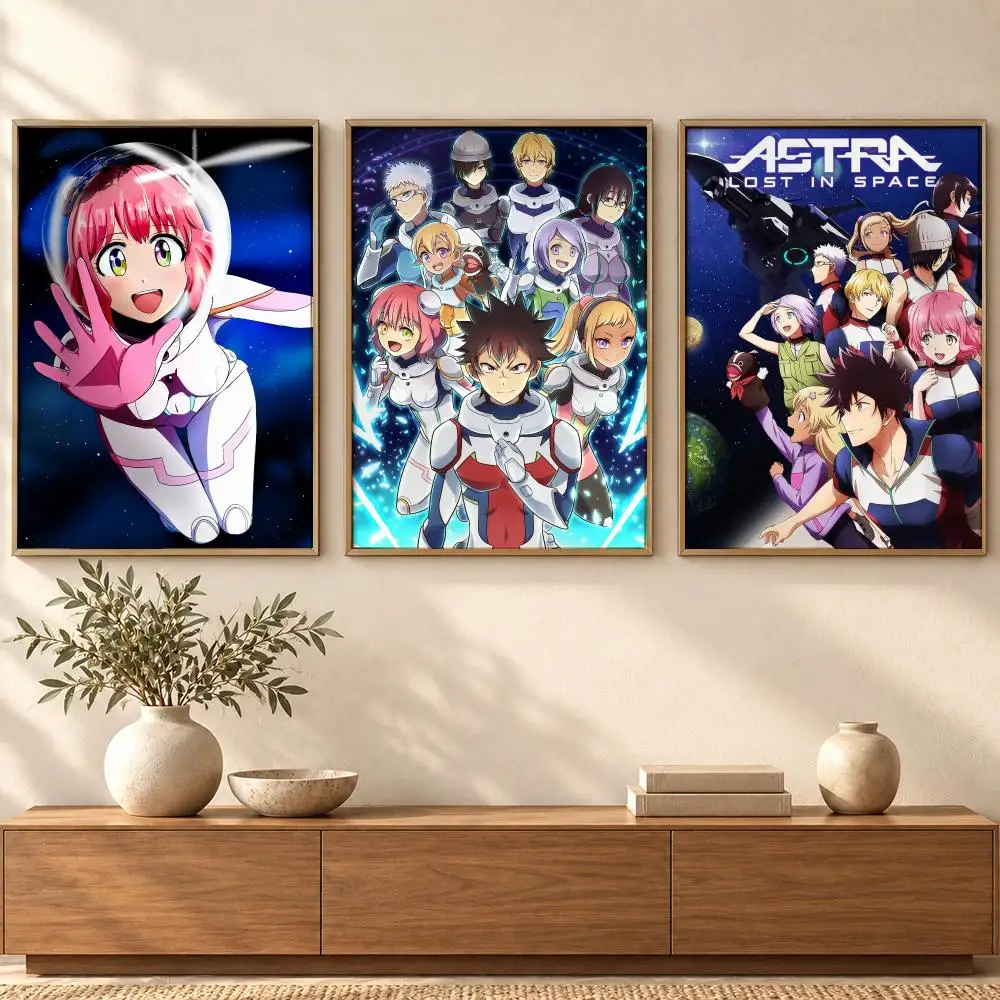 Anime A-Astra Lost in Space Poster Self Adhesive Wall Art Decor for Bedroom Living Room Office Home Decor Gift
