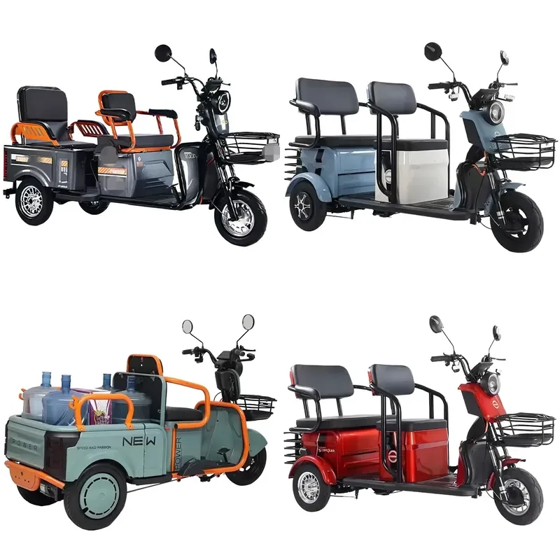 STROVAN Open-Body Three-Wheel Electric Tricycle with Lithium Battery Handicapped Mobility Scooter for Old Disabled Person